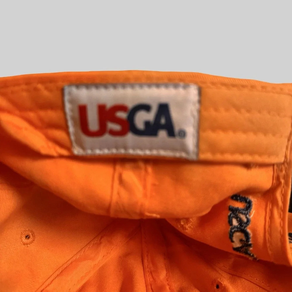 2015 U.S. Open Chambers Bay Hat Cap Strap Back Mens‎ One Size Orange Golf USGA